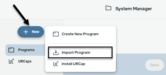 Import PolyScope X Program