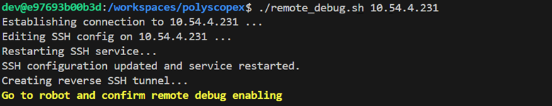 SSH connection