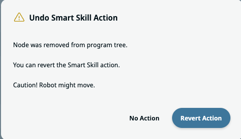 Smart Skill Undo popup