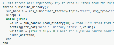 URScript for a subscruber