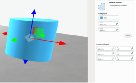 Visualization and properties of a Cylinder
