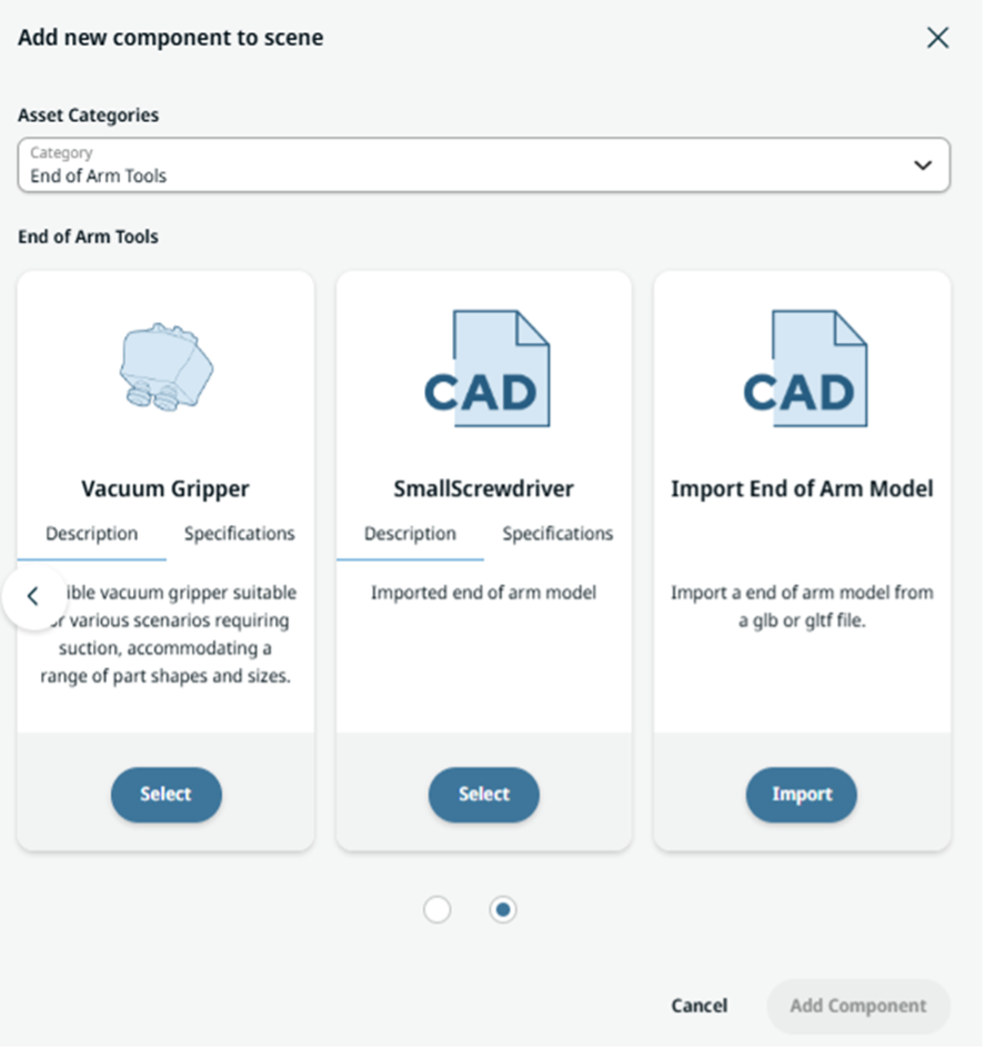 Imported CAD appearance after browsing