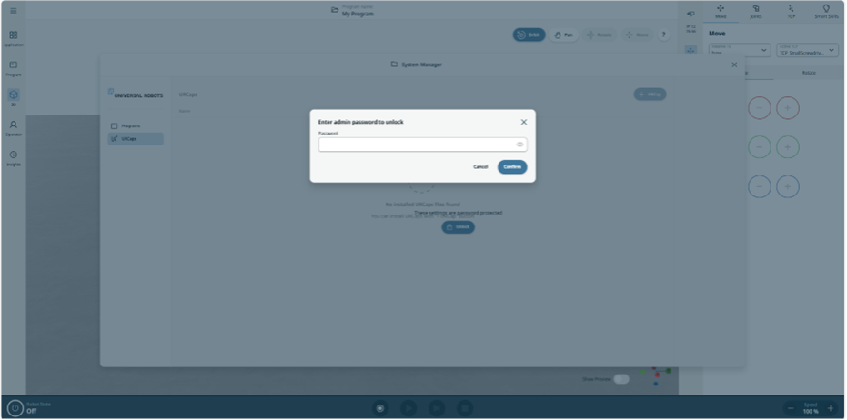 Password input, no password required