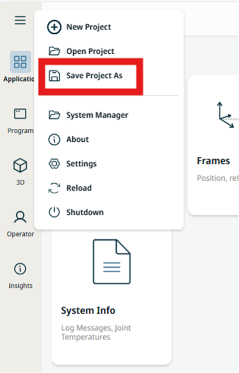 Save your project to your local file