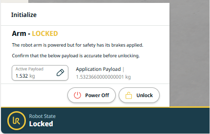 Unlock the robot